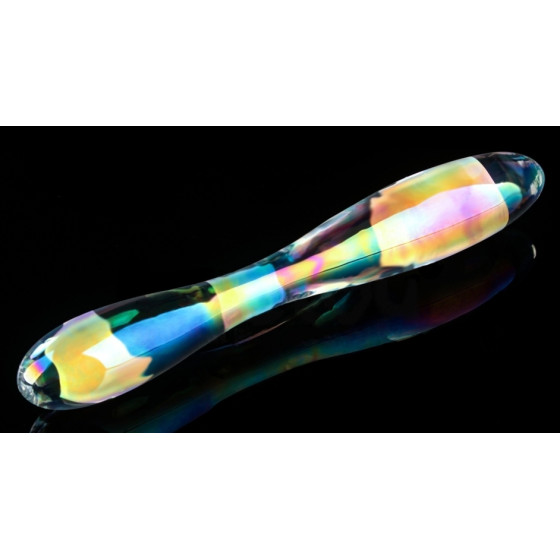 Gode en Verre Double Delight 22 x 3.6cm Transparent