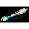 Gode en Verre Double Delight 22 x 3.6cm Transparent