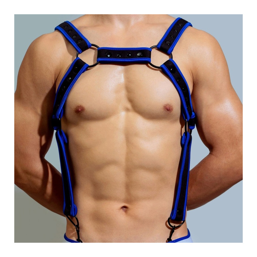 Harnais en néoprène Neo Chest Noir-Bleu