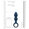 Plug Teardrop Baltic L 12 x 4cm Bleu