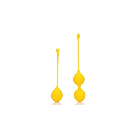 Boules de Kegel en silicone Balls Training Jaunes