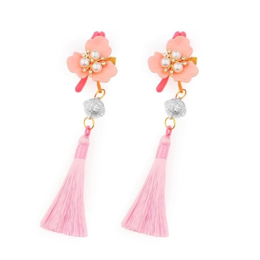 Pinces pour Tétons Fleur avec Pompon et Clochette Flowerbell