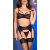 Ensemble Carla 4 Pièces Noir et Rouge