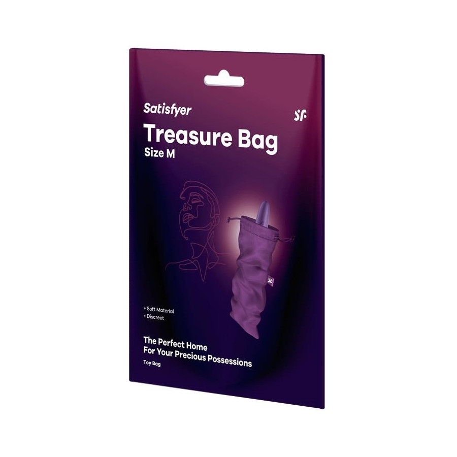 Treasure Bag M Violet storage pouch
