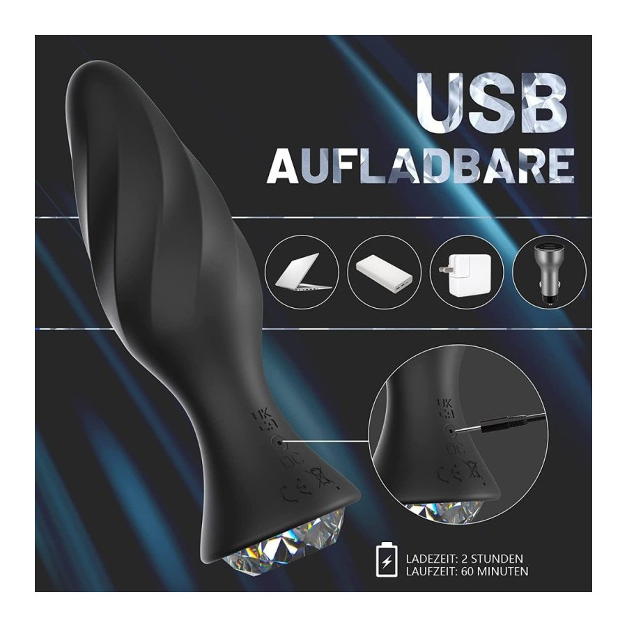 Plug Bijou Vibrant Jewervibe 10 x 3.5cm
