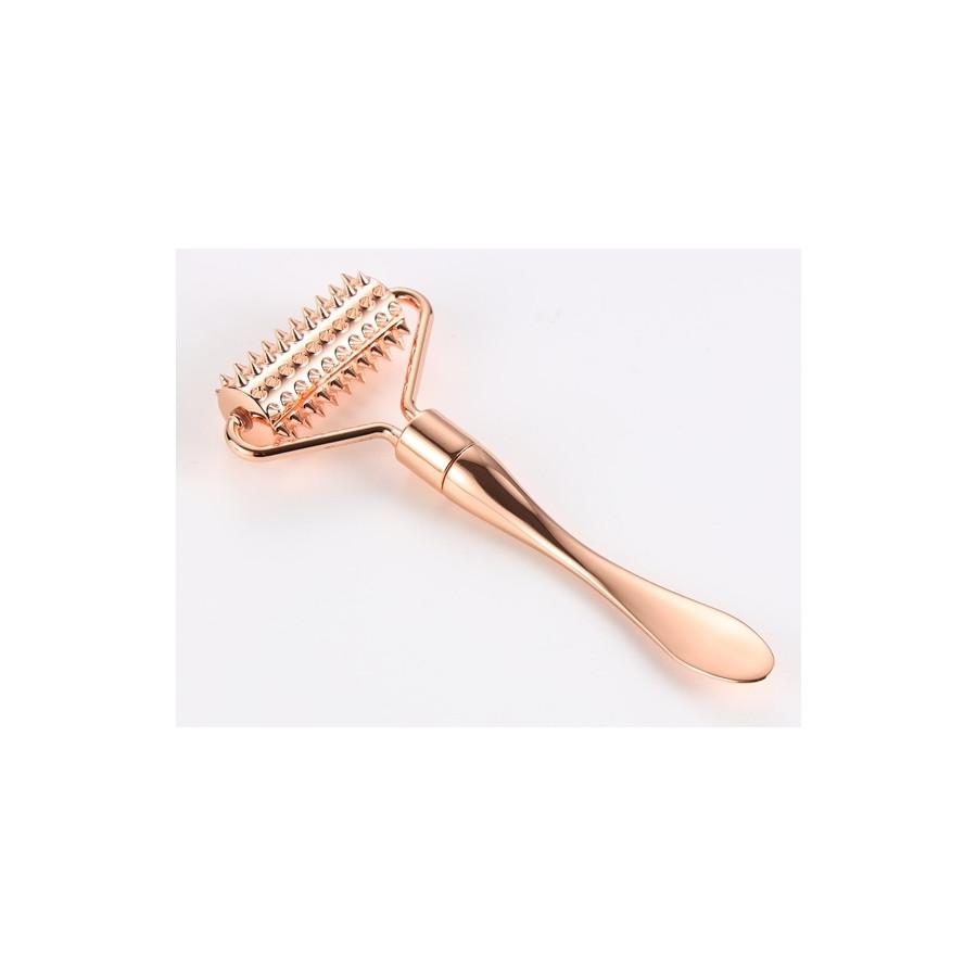 Roulette à picots en métal rosé MICRO ROLLER 12cm
