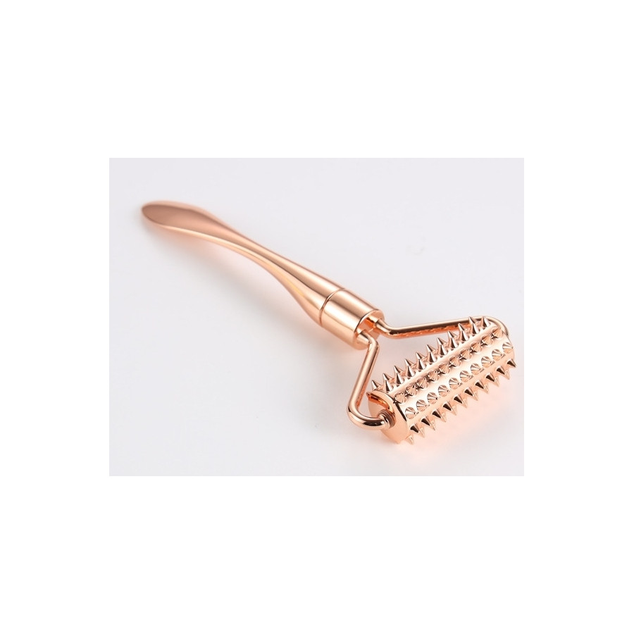 Roulette à picots en métal rosé MICRO ROLLER 12cm