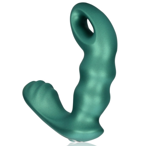Beaded Prostate Stimulator 10 x 3.5cm Metallic Green