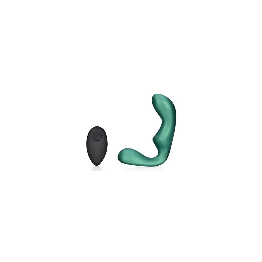 Pointed Prostate Stimulator 11.5 x 3.5 cm Metallic green