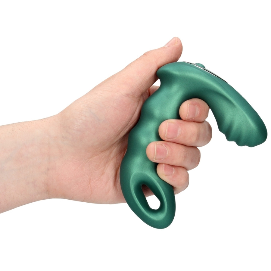 Beaded Prostate Stimulator 10 x 3.5cm Metallic Green