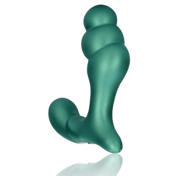 Stacked Prostate Stimulator 10 x 3.6 cm Metallic green