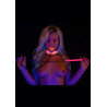 Collier-Laisse phosphorescent Glow Pink Taboom