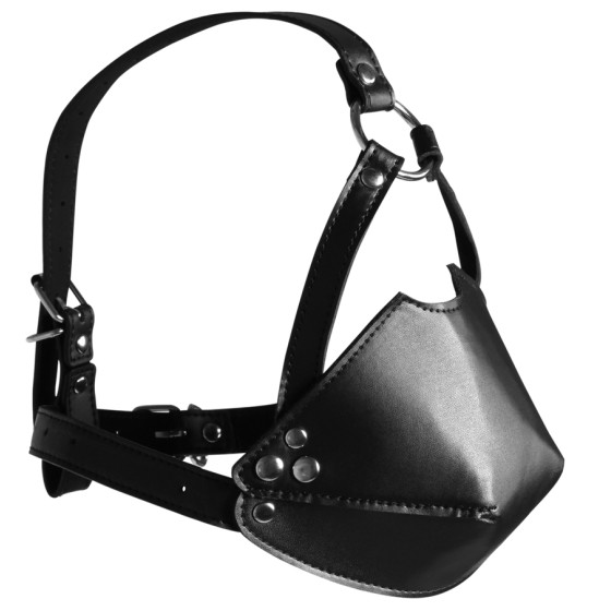 Muselière avec Bâillon Head Harness Noire