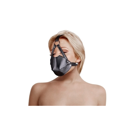Muselière avec Bâillon Head Harness Noire