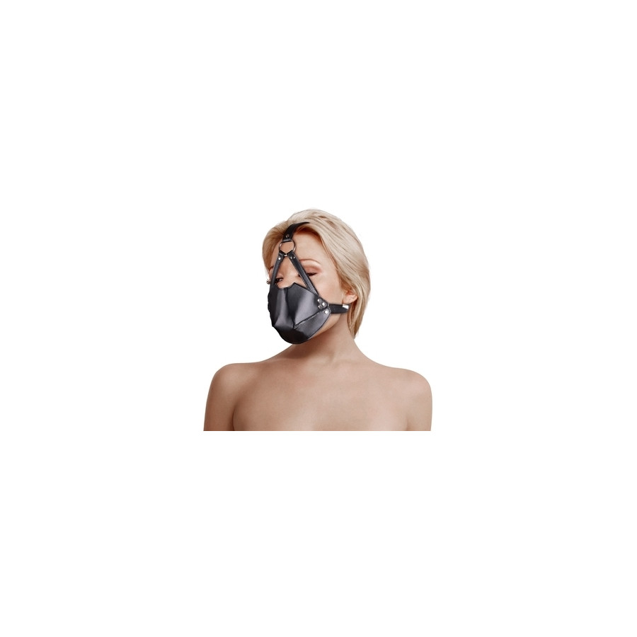 Muselière avec Bâillon Head Harness Noire