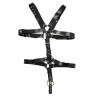 Leathercock Full Body Harness with Penis Ring S/L