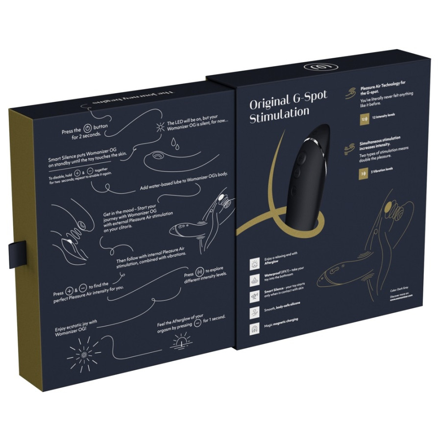 Stimulateur de clitoris Womanizer OG Noir