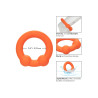 Cockring Alpha Dual Ball 37mm Orange