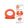 Ballstretcher en silicone Alpha Tri-Ring 38 mm Orange