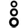 Lot de 3 cockrings souples Beast Ring Noirs