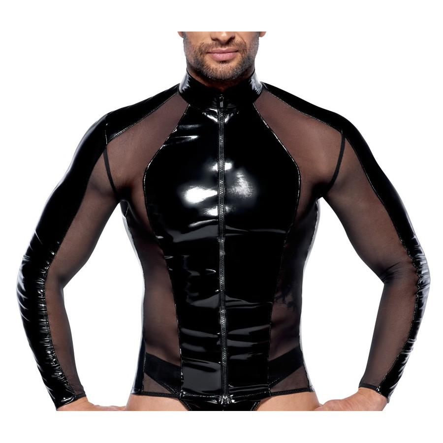 Vinyl Up sexy T-shirt Black