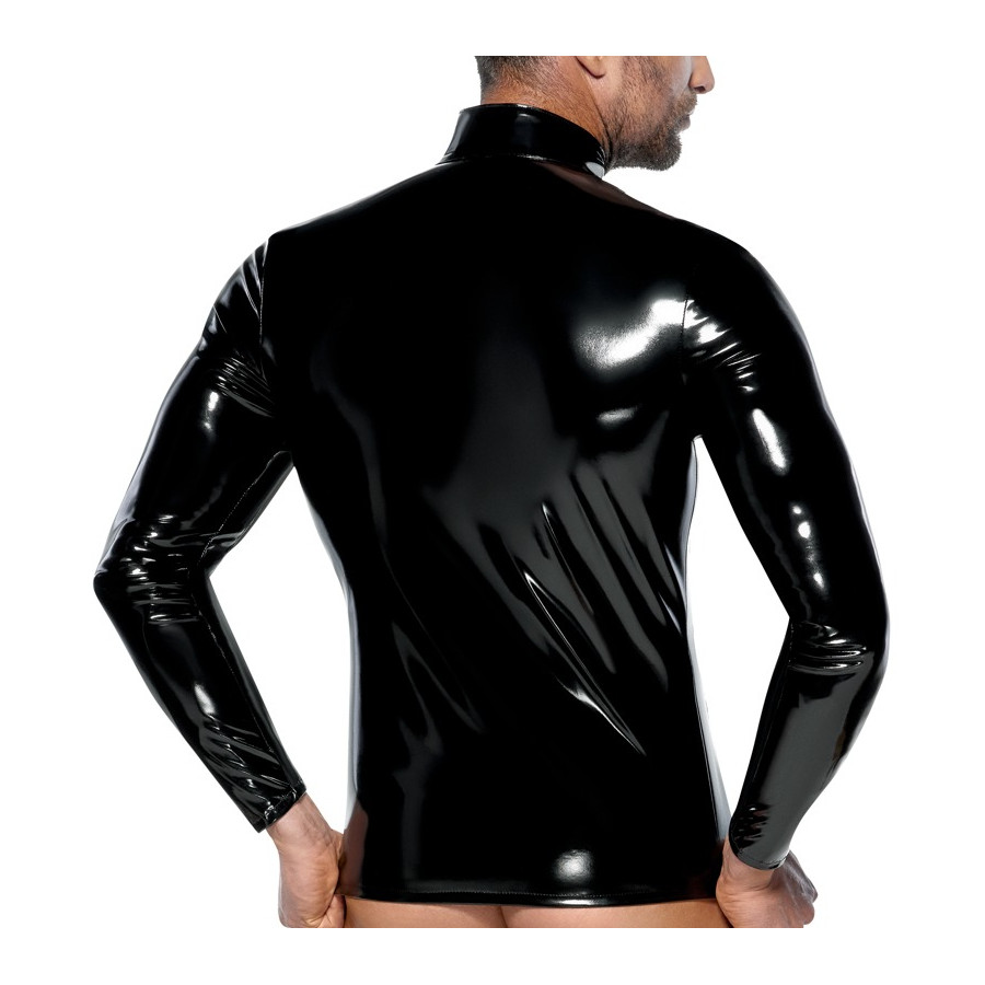 Vinyl Up sexy T-shirt Black