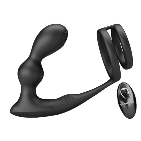 Cockring Plug Marshall Pretty Love 7.5 x 2.7 cm Black