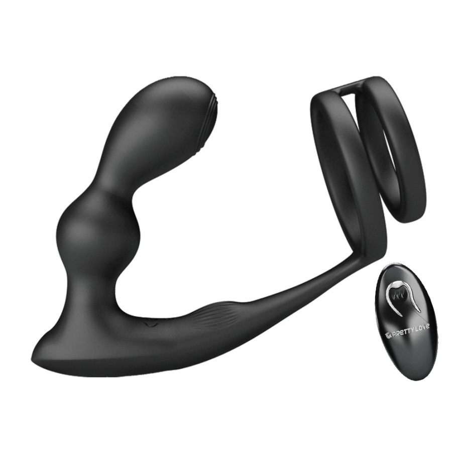 Cockring Plug Marshall Pretty Love 7.5 x 2.7 cm Black Cockring Plug Marshall Pretty Love 7.5 x 2.7 cm Black