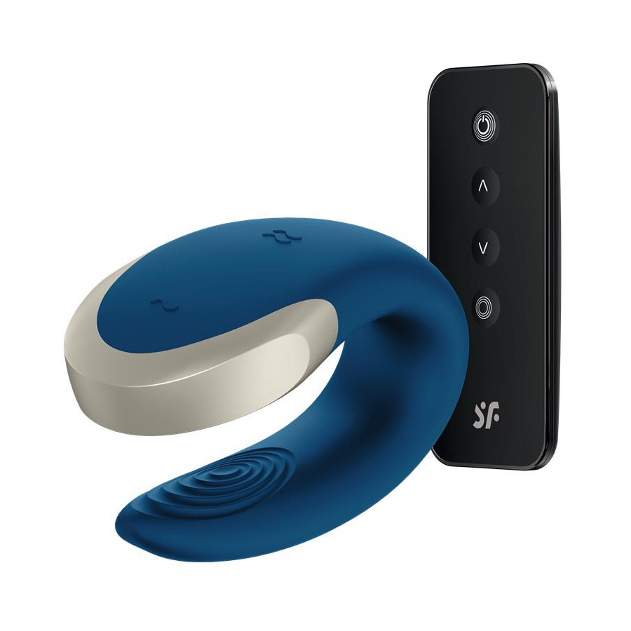 Stimulateur connecté DOUBLE LOVE LUXURY Bleu