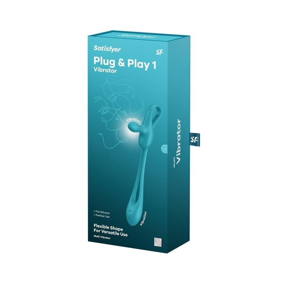 Double Stimulateur avec Plug Anal Plug & Play 1 5 x 2cm
