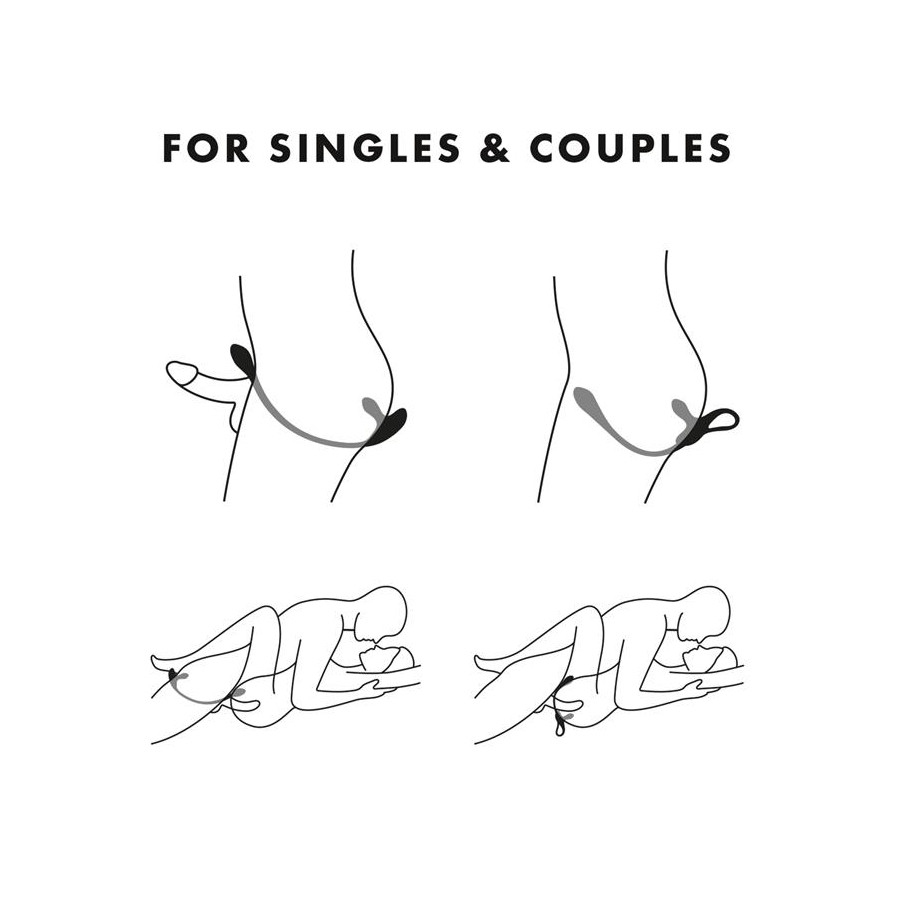 Double Stimulateur avec Plug Anal Plug & Play 1 5 x 2cm