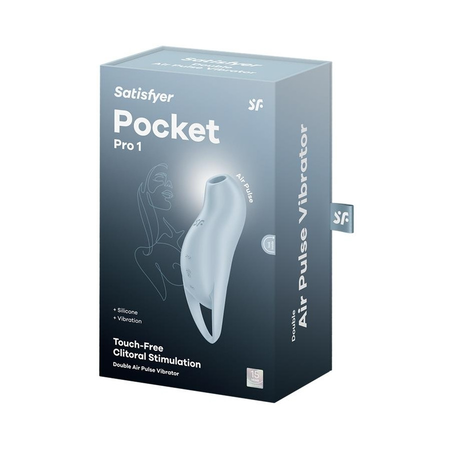 Stimulateur de Clitoris Pocket Pro 1 Bleu