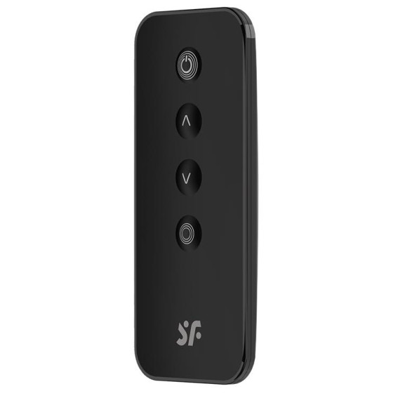 Vibromasseur Connecté Point G Ribbed Petal 8.5 x 3.8cm Noir