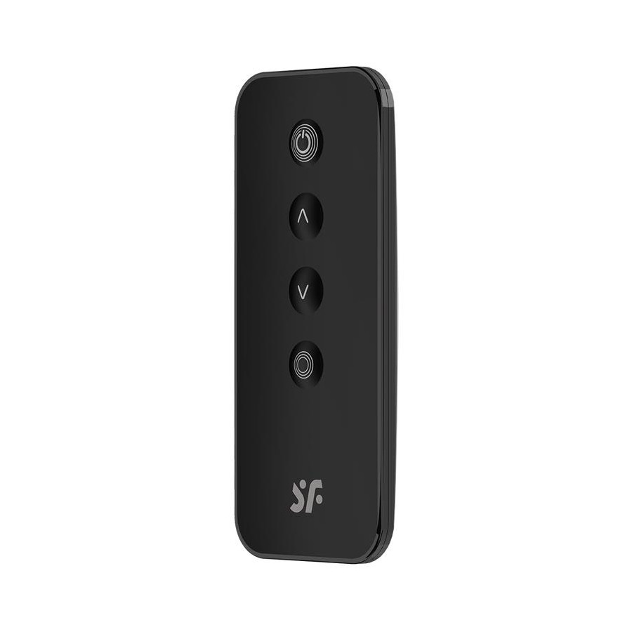 Vibromasseur Connecté Point G Ribbed Petal 8.5 x 3.8cm Noir