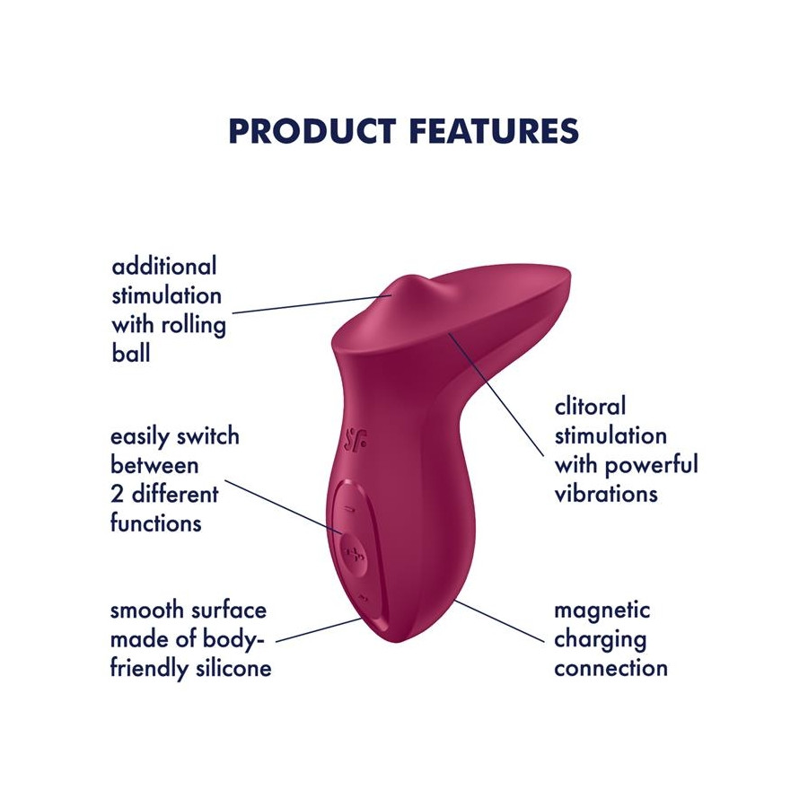 Stimulateur de Clitoris Exciterrr Cerise
