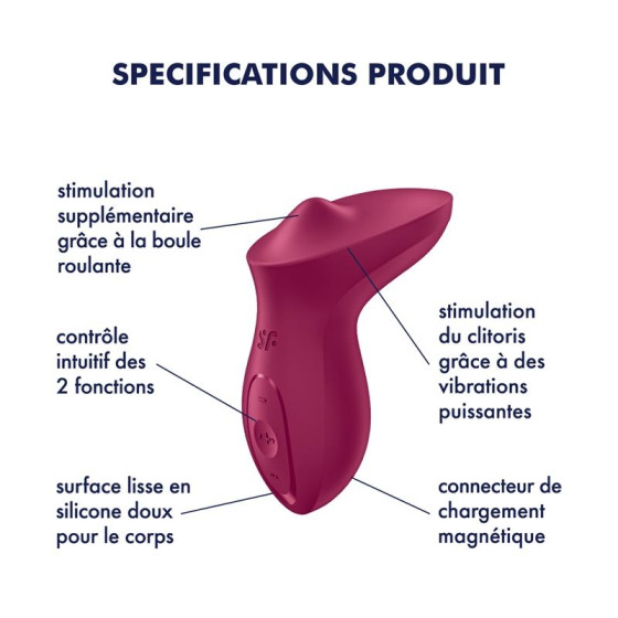 Stimulateur de Clitoris Exciterrr Cerise