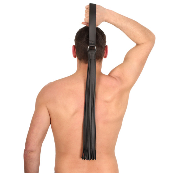 Martinet en cuir 46 Brins avec poignée 75cm