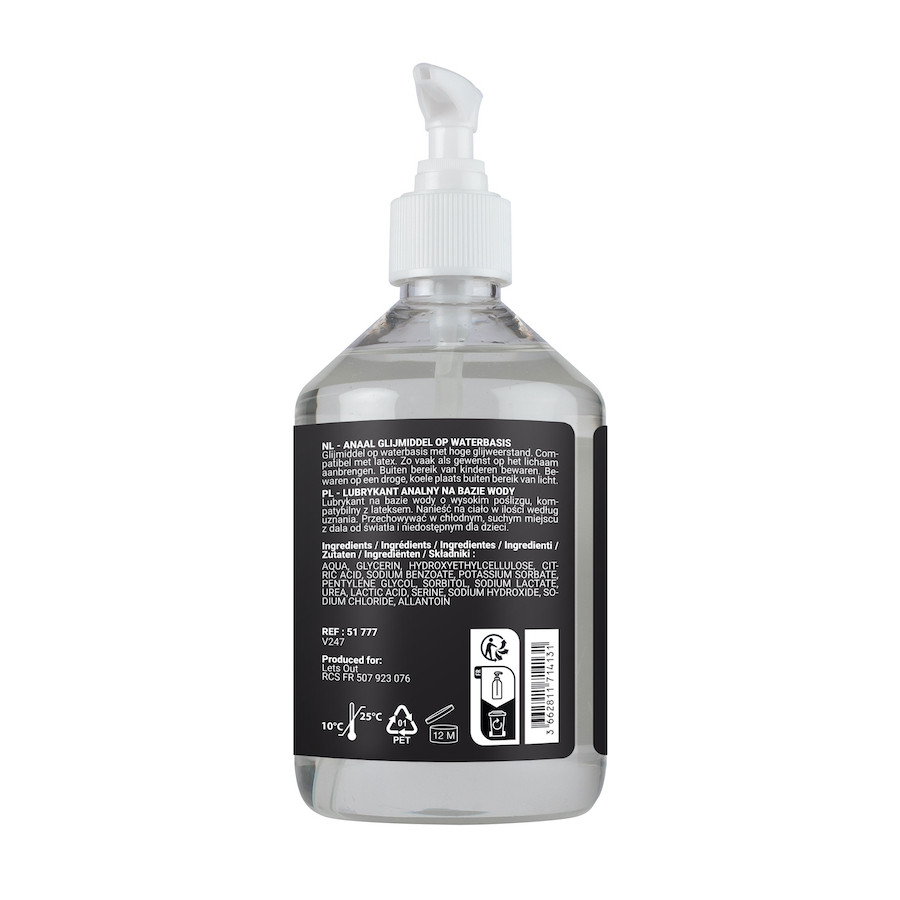 Lubrifiant à base d'eau Sensualube Anal 500ml
