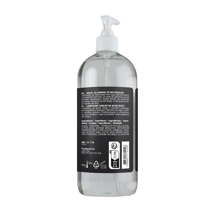Lubrifiant à base d'eau Sensualube Anal 1 Litre