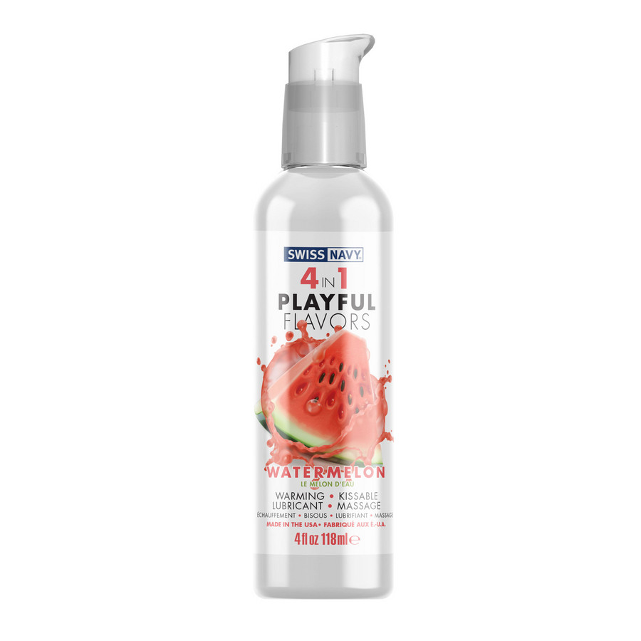 Lubrifiant Aromatisé 4-en-1 Playful Flavors Pastèque 118ml Lubrifiant Aromatisé 4-en-1 Playful Flavors Pastèque 118ml