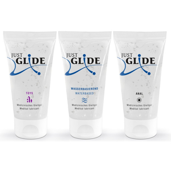 Pack 3 Lubrifiants Eau Just Glide 50ml