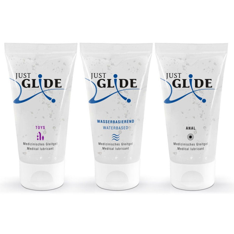 Pack 3 Lubrifiants Eau Just Glide 50ml Pack 3 Lubrifiants Eau Just Glide 50ml