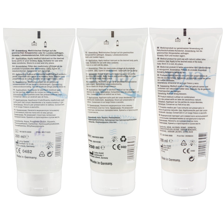 Pack Lubrifiant Eau Just Glide 200ml x3