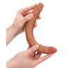 Double Gode Straight Slim 30.5 x 3.5cm Marron