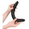 Double Gode Straight Slim 35.5 x 3.8cm Noir