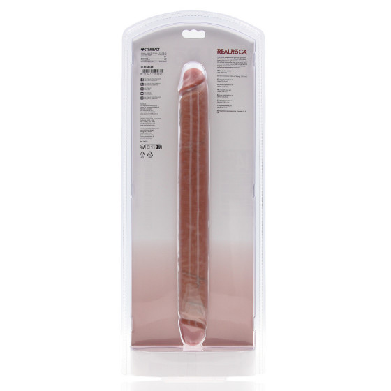 Double Gode Straight Slim 35.5 x 3.8cm Marron