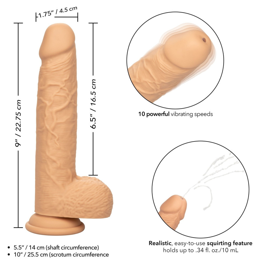 Gode Éjaculateur Vibrant Fuck Squirting 17 x 4.2cm