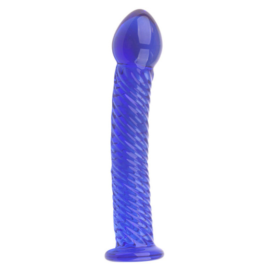 Gode en Verre Lazuly 16 x 3.4cm Bleu