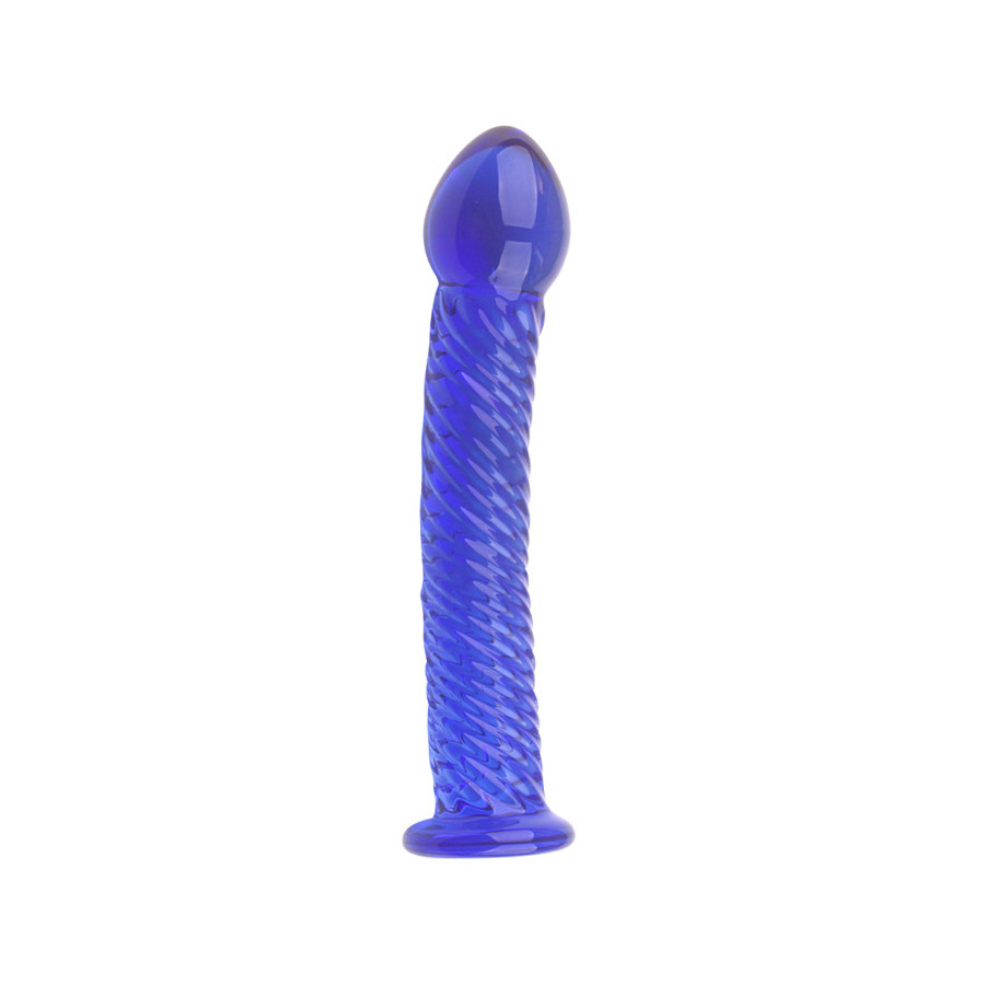 Gode en Verre Lazuly 16 x 3.4cm Bleu Gode en Verre Lazuly 16 x 3.4cm Bleu