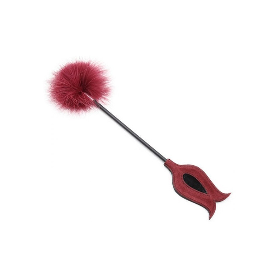Cravache-Plumeau Victoria Pourpre 43cm Cravache-Plumeau Victoria Pourpre 43cm